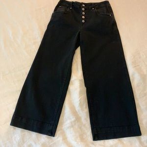 Gap High Rise Wide-Leg Crop Jean size 2